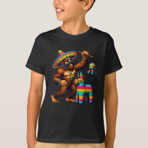 T-shirt Bigfoot Pinata Cinco De Mayo Mexicain Sasquatch En