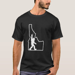 T-shirt Bigfoot Rock and Roll Silhouette Etat de Idaho Sa