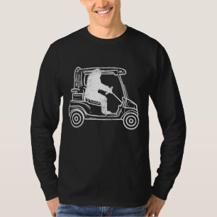T-shirt Bigfoot Sasquatch Conduite Golf Panier Funny Golf