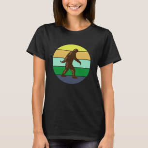 T-shirt Bigfoot Sasquatch Coucher de soleil vintage 