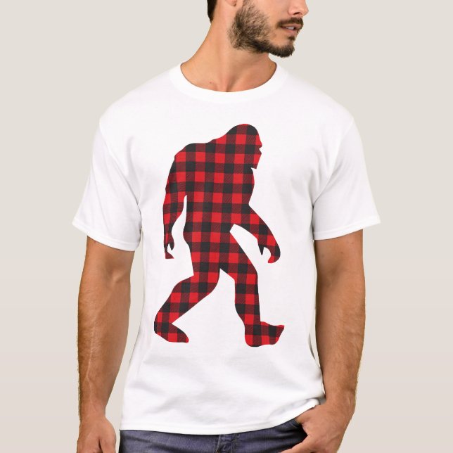 T-shirt Bigfoot Sasquatch Flannel (Devant)