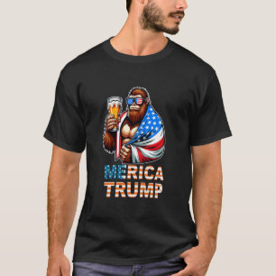 T-shirt Bigfoot Sasquatch Trump Biden 2024 Préélection 4t