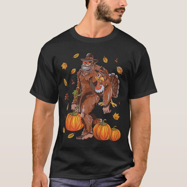 T-shirt Bigfoot Sasquatch Turkey (Devant)
