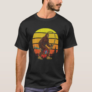 T-shirt Bigfoot Sasquatch Yeti Big Foot Hiver Pêche Glace