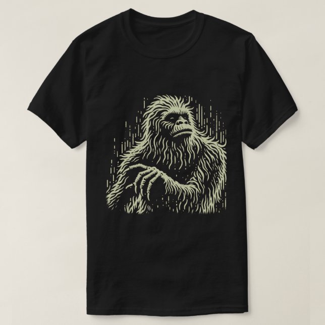 T-shirt Bigfoot Scratchboard (Design devant)