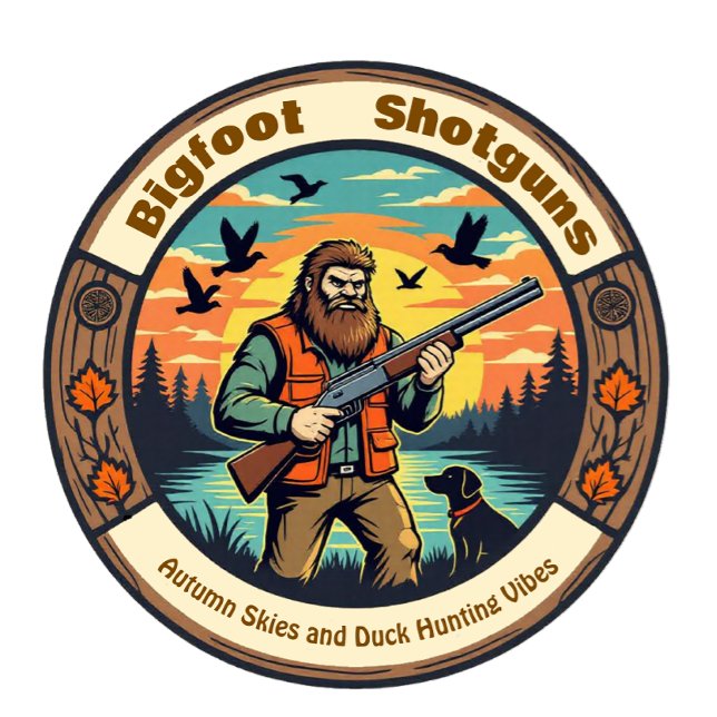 T-shirt Bigfoot Shotguns Duck Hunting Vibes (Créateur téléchargé)