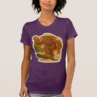 T-shirt Bigfoot Snowboard