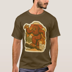 T-shirt Bigfoot Snowboard
