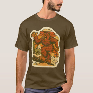 T-shirt Bigfoot Snowboard
