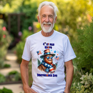 T-shirt Bigfoot stylé Rocking American Independence Day