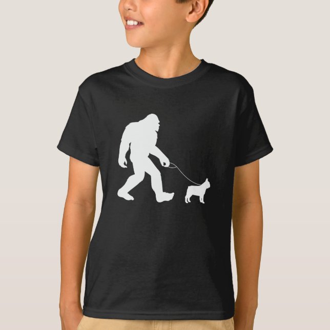 T-shirt Bigfoot Walking French Bulldog (Devant)
