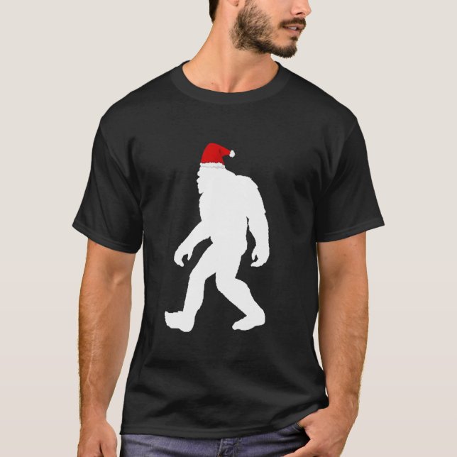 T-shirt Bigfoot Yeti Sasquatch Douille de Noël moche Teate (Devant)