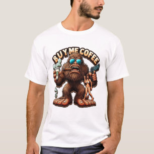 T-shirt Bigfoots Morning Brew Me Acheter Un Café