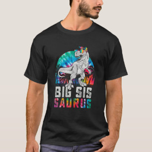 T-shirt Bigsissaurus Rex Dinosaur Big Sis Saurus Famille M