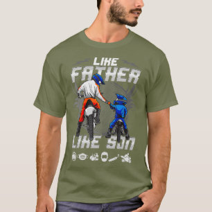 T-shirt Bike Père et Son Motocross Biking Plus Taille