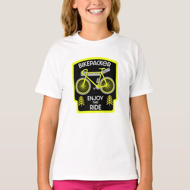 T-shirt Bikepacking | Débordement | Tourisme | Camping (Devant)
