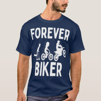 T-shirt Biker Forever, Moto Moto Moto Funny Vélo Cy