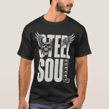 T-Shirt Biker Steel Soul Moto Vintage