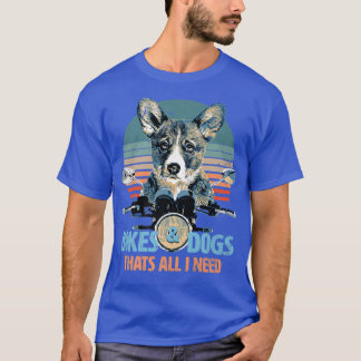 T-shirt Bikes & Dogscute Corgi Puppy Driving Motorcycle78