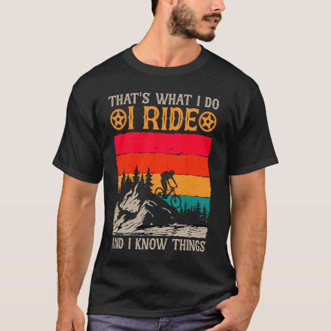 T-shirt Biking and Cycling   17 (Devant)