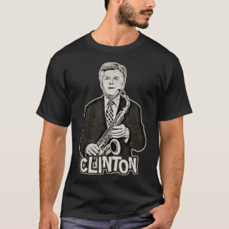 T-shirt Bill Clinton Saxophone 90s Ventilateur original Ar