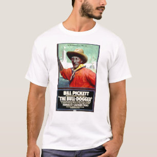 T-shirt Bill Pickett le cinéma muet 1921 de Taureau-Dogge