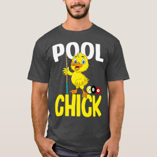 T-shirt Billard amusant poussette 8 balles femmes mignonne