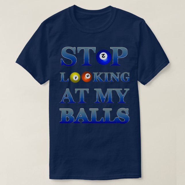 T-shirt Billard billard amusant Balls Adulte Conception de (Design devant)
