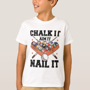 T-shirt Billard de piscine Snooker Cue Player 10