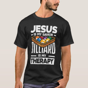 T-shirt Billard Lecteur Billard Billard est ma thérapie