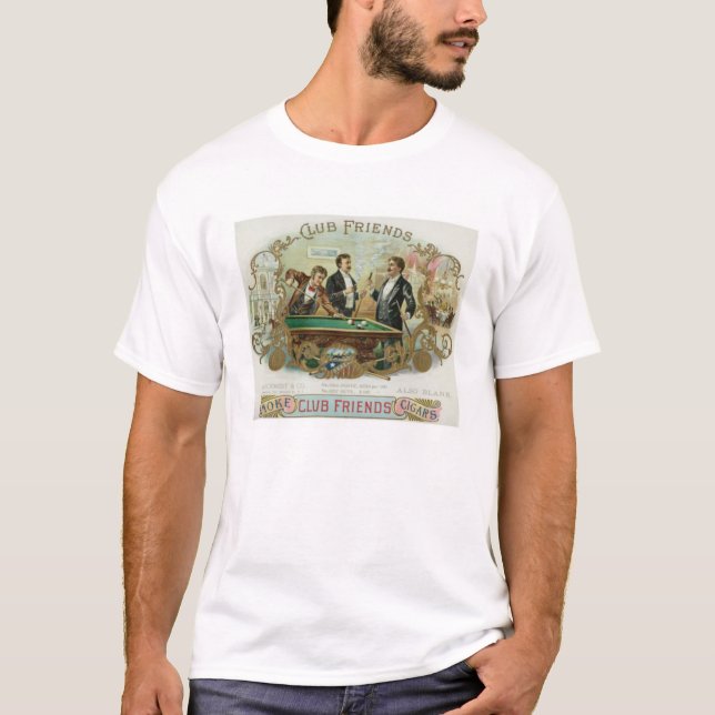 T-shirt Billards d'amis de club (Devant)