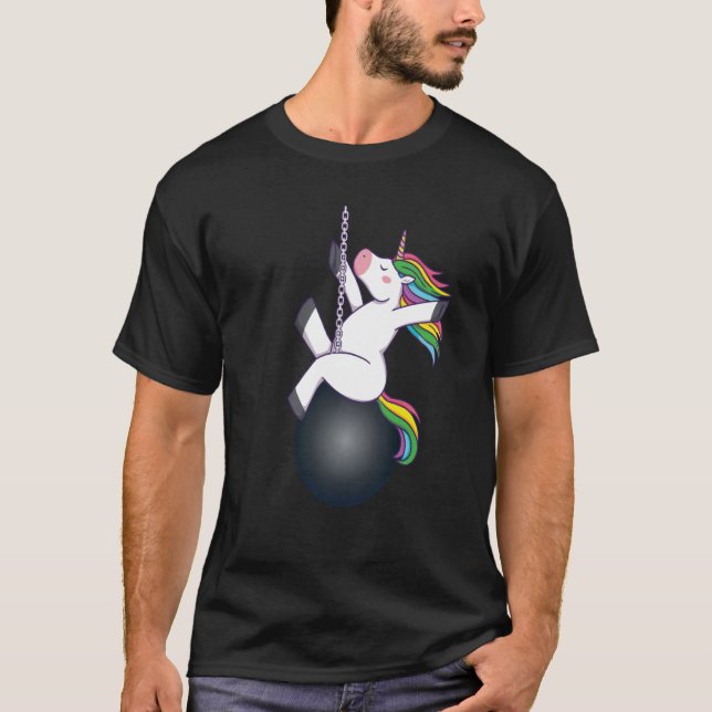 T-shirt bille de la licorne qui se dégrade (Devant)