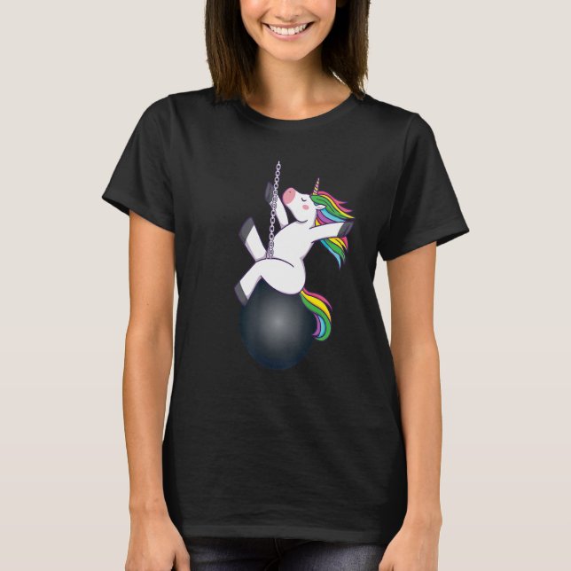 T-shirt bille de la licorne qui se dégrade (Devant)