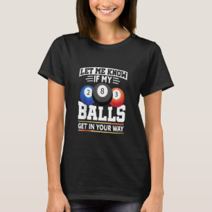 T-shirt Billiard 8 Ball Play Pool Table Cue Snooker