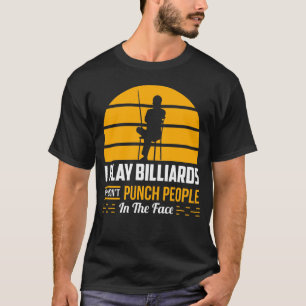 T-shirt Billiard Cadeau Funny Pool Joueur requin Sarcastiq