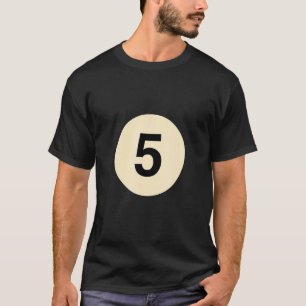 T-shirt Billiard déguisé en costume de groupe balle no 5