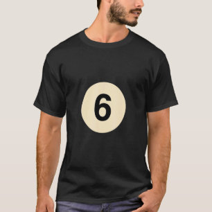 T-shirt Billiard déguisé en costume de groupe balle no 6