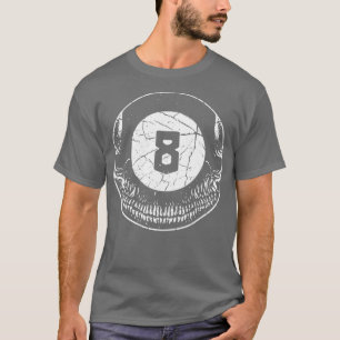 T-shirt Billiard Pool Crâne L'Horreur Huit Balle 1