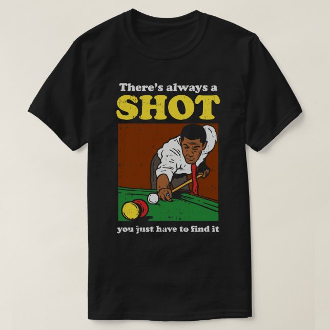 T-shirt Billiard Snooker Rétro 1 (Design devant)