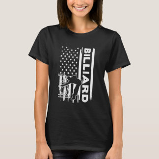 T-shirt Billiards US flag graphic concept