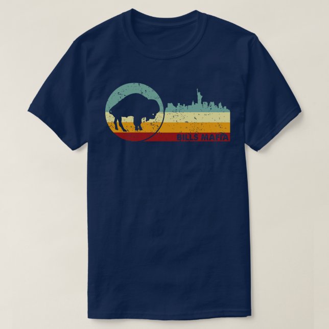 T-shirt Bills Vintages rétro Mafia (Design devant)
