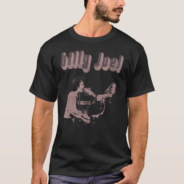 T-shirt Billy Joel - Piano Man Retro (Devant)