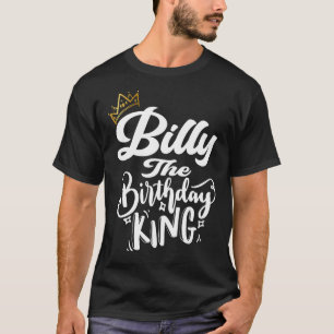 T-shirt Billy Le Roi Anniversaire Joyeux Hommes Garçons T