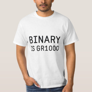 T-shirt Binaire est génial (GR8)