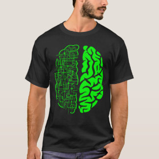 T-shirt Binary AI Computer Circuit Electric Game Lovers Gi
