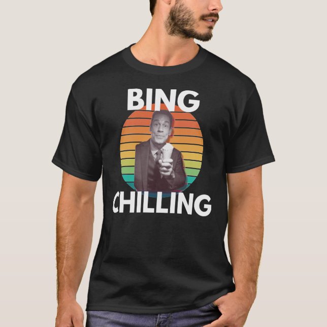 T-shirt Bing Chilling Retro John Xina Crème glacée Bing Ch (Devant)