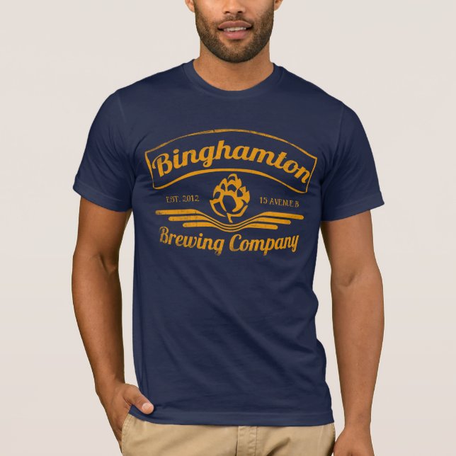 T-shirt Binghamton ancien brassant la Co (Devant)
