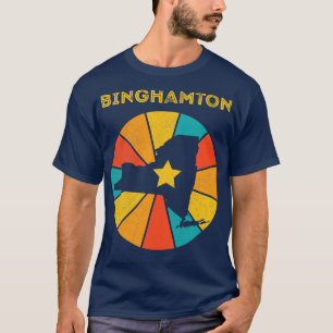 T-shirt Binghamton New York Vintage Souvenir désorganisé 1