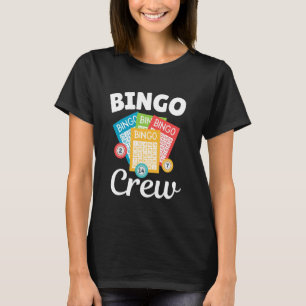 T-shirt Bingo Birthday Crew Bingo Card Funny Bingo Player