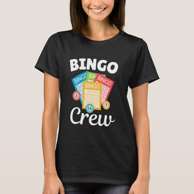 T-shirt Bingo Birthday Crew Bingo Card Funny Bingo Player (Devant)